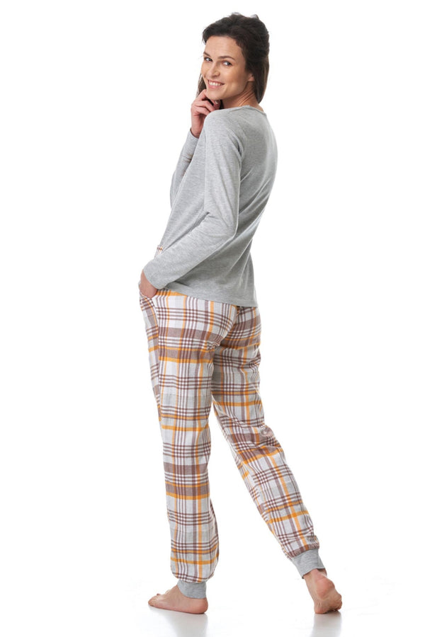 Хлопковая пижама с брюками LNS 458 B23