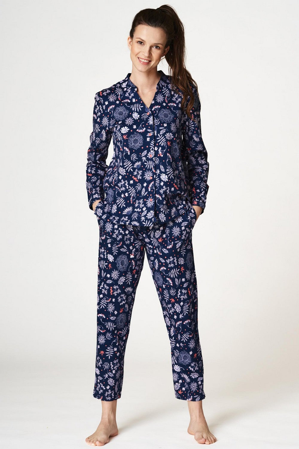 Пижама с цветочным принтом LNS 559 B22
