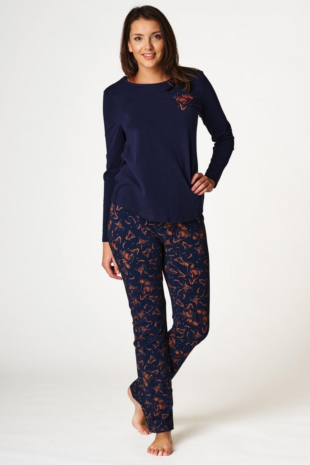 Пижама с цветочным принтом LNS 752 B22