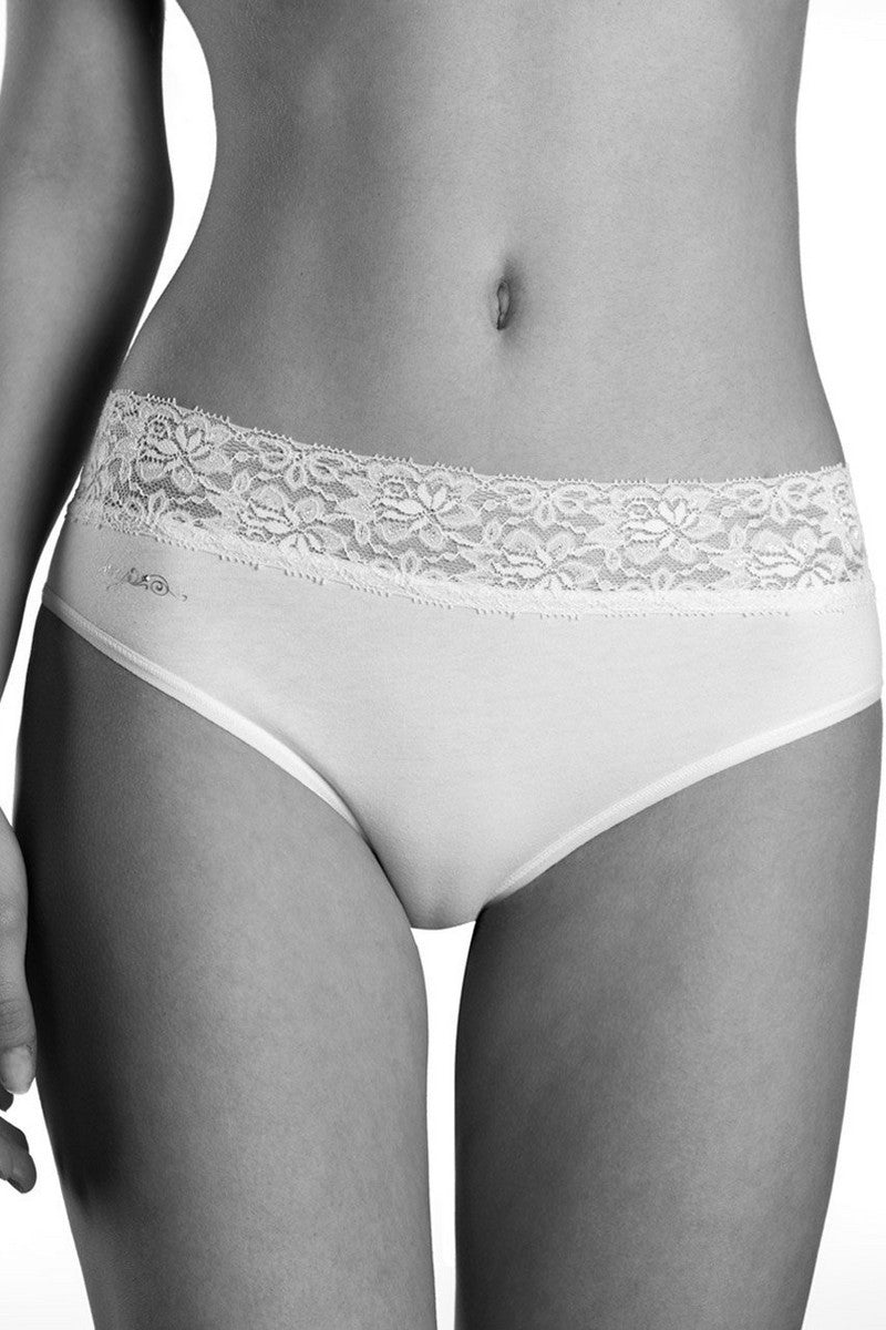 Хлопковые слипы с кружевным поясом LPC 111 (2 шт.)