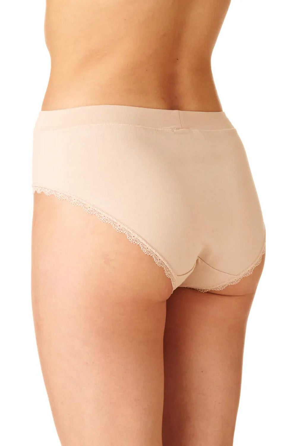 Трусики слип с кружевом LPC 140 beige (2 шт.)