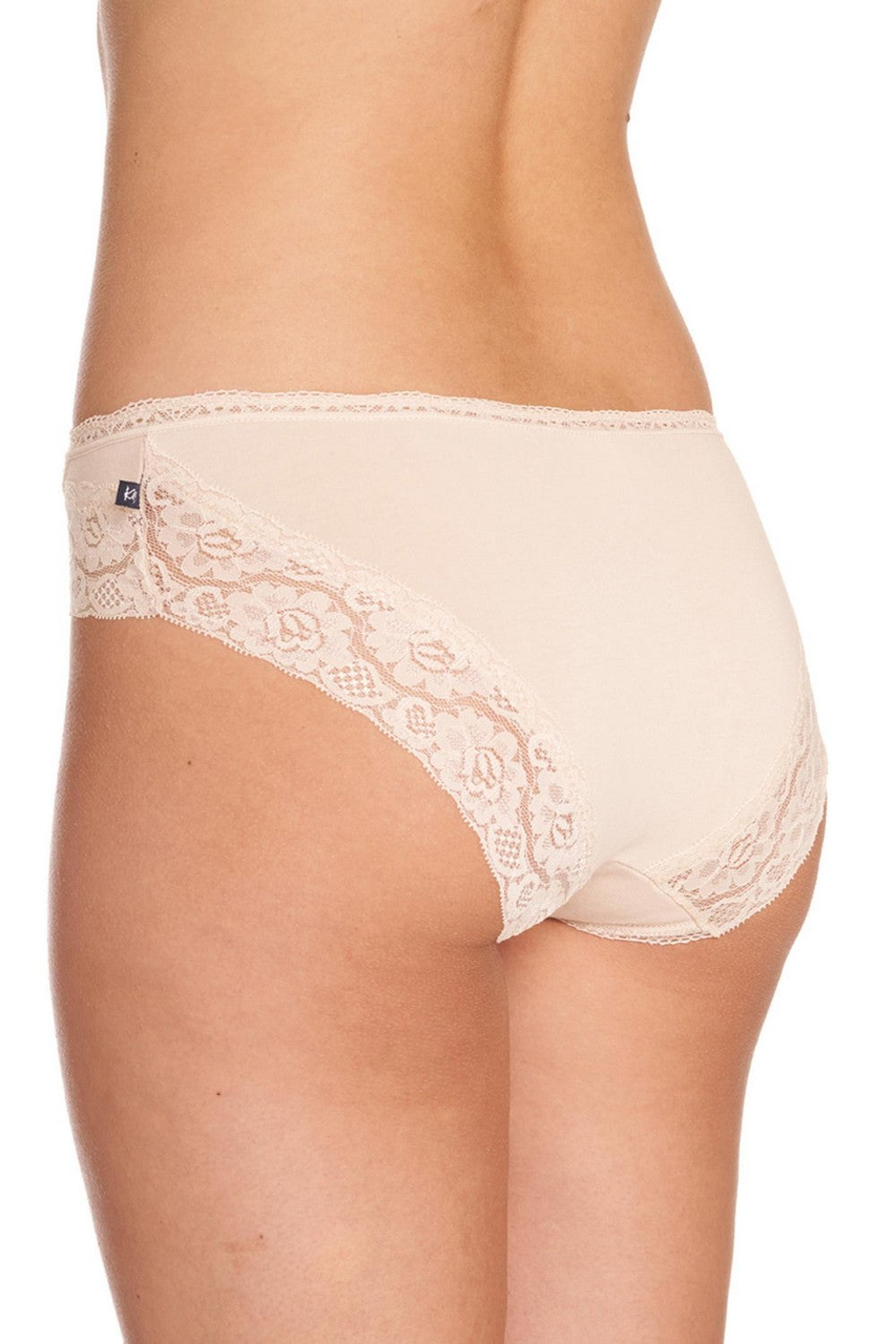 Трусики слип с кружевом LPC 142 beige (2 шт.)