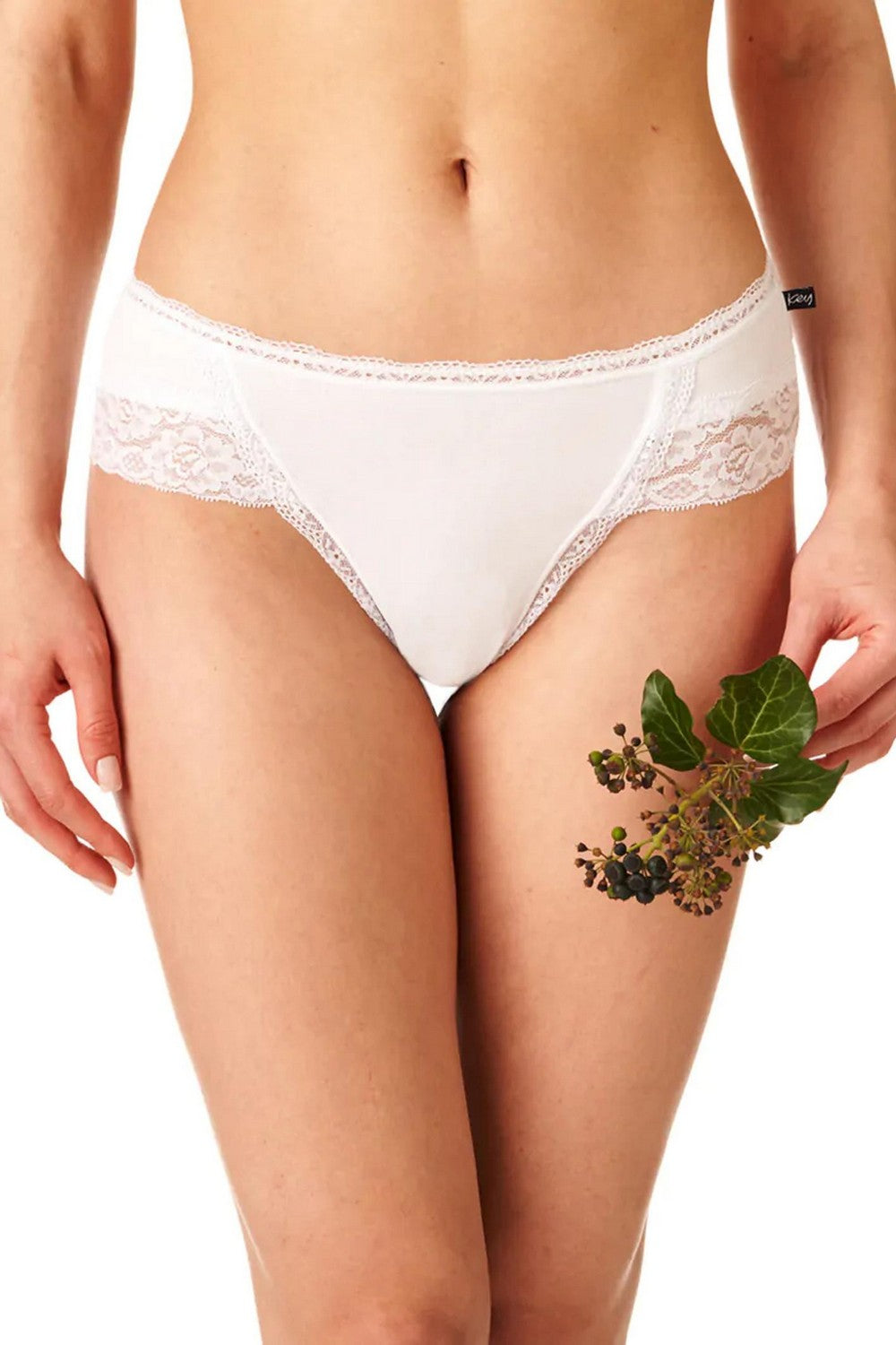 Трусики слип с кружевом LPC 142 white (2 шт.)