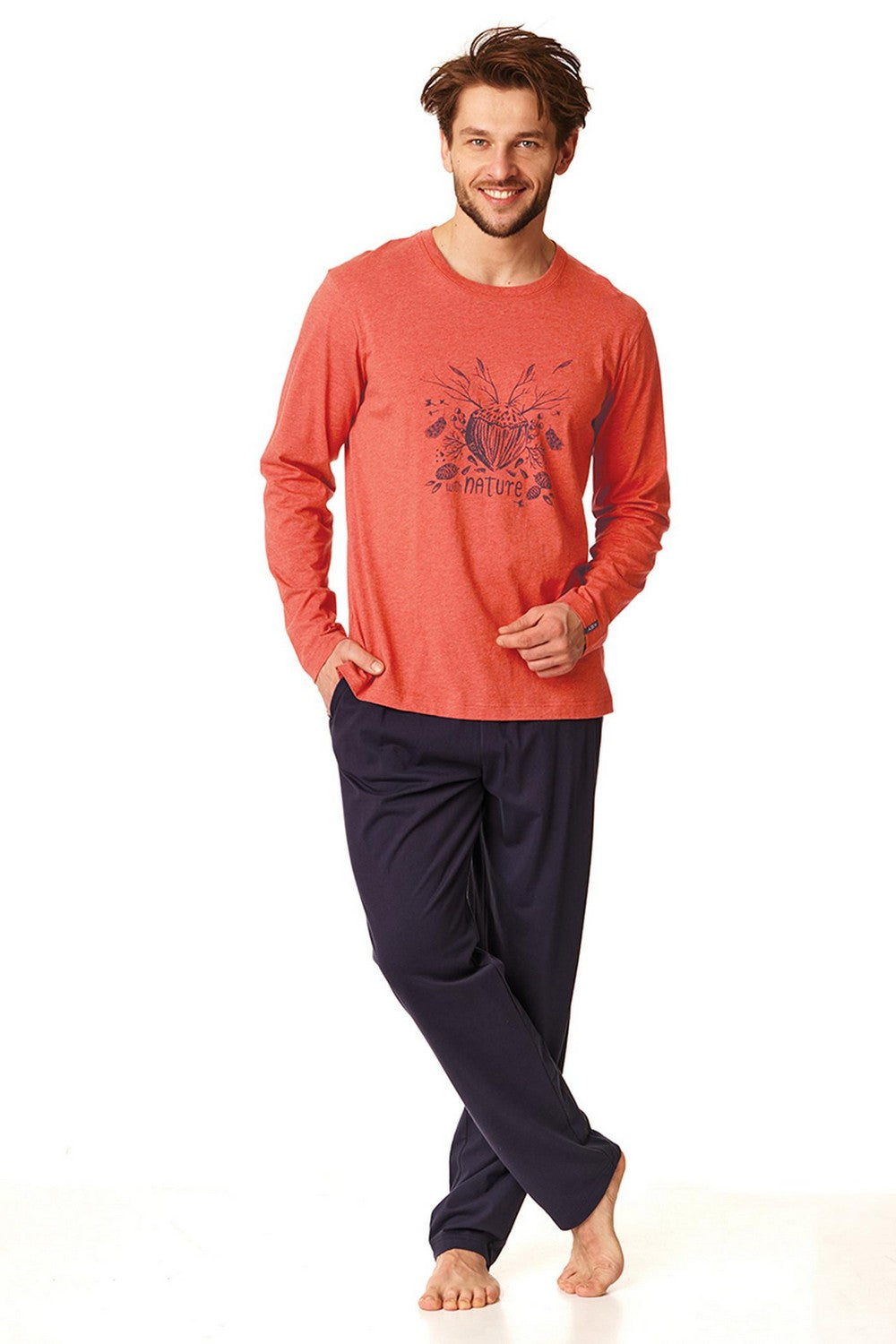 Мужская пижама с принтом MNS 860 B22