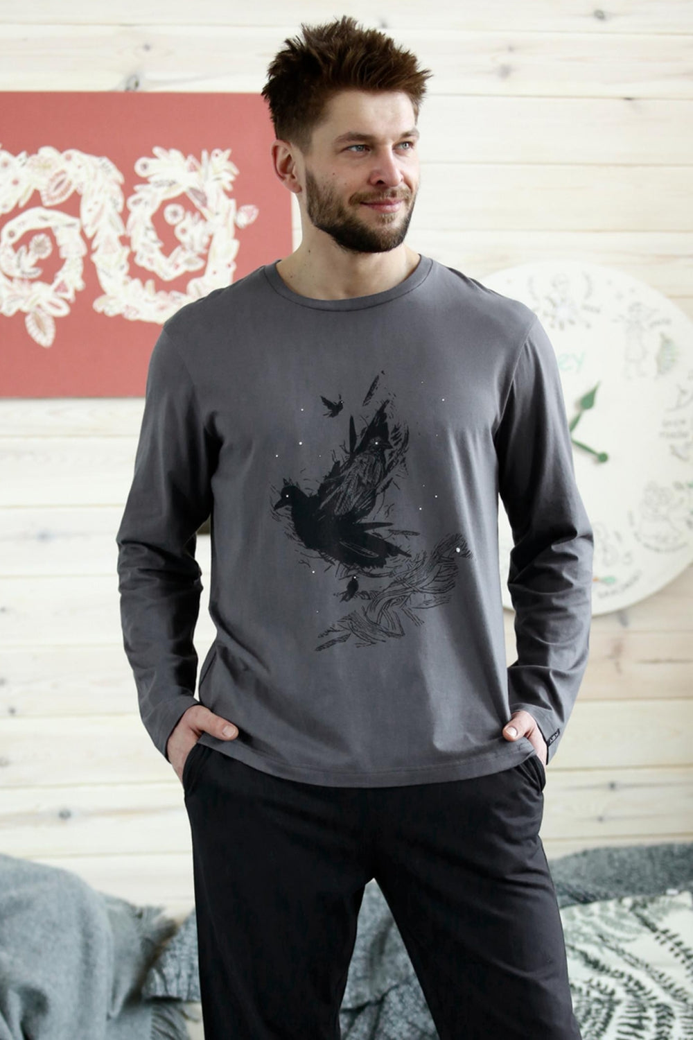 Мужская пижама из хлопка МNS 865 B22