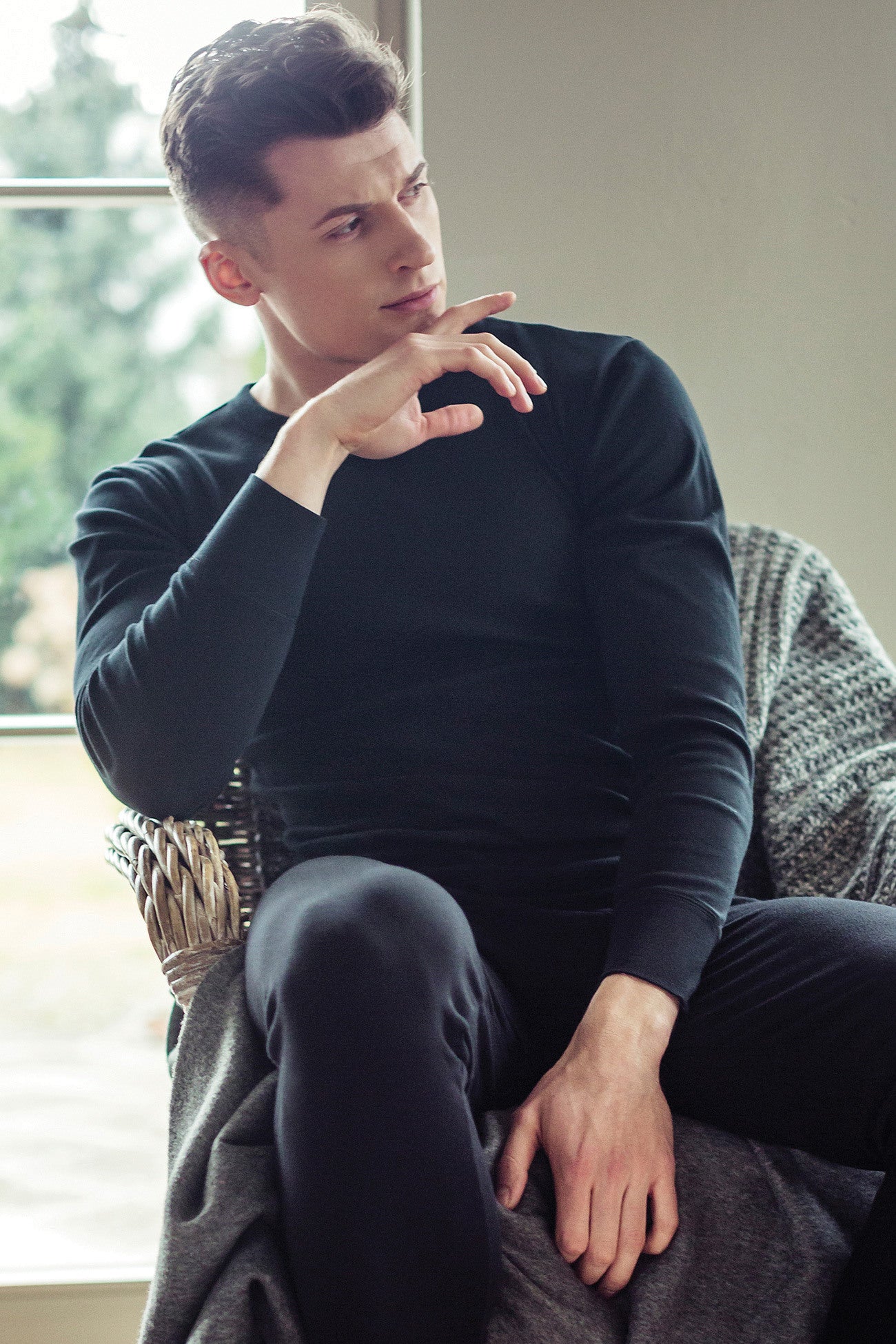 Хлопковая мужская термофутболка MVD 012