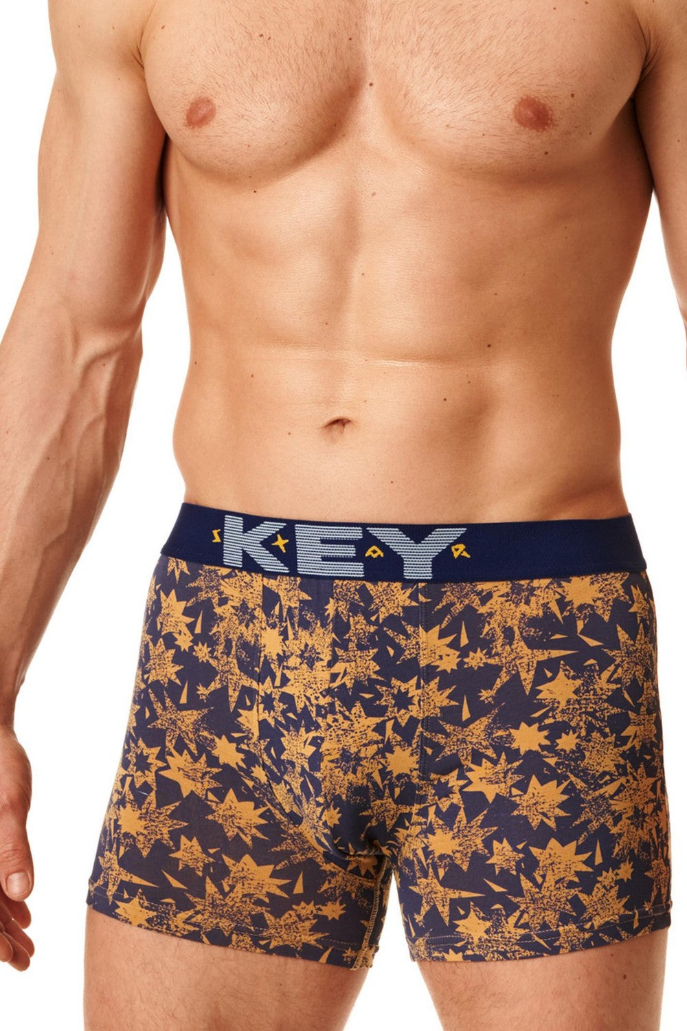 Мужские трусы шорты с принтом MXH 918 B22 orange