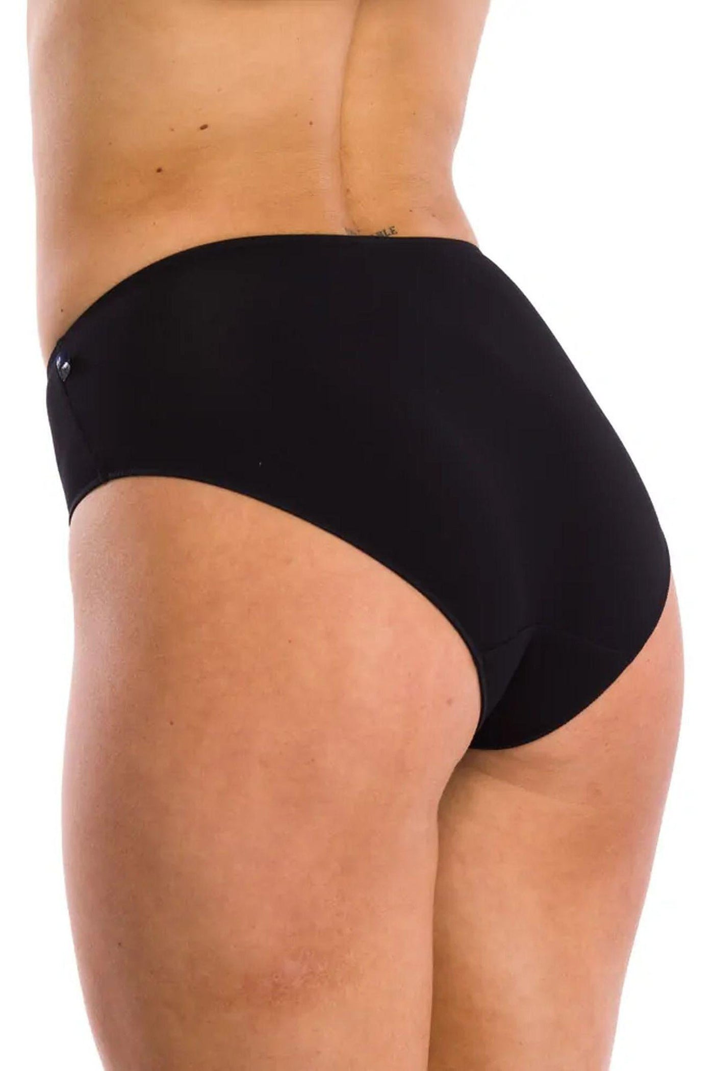 Высокие трусики слип из бамбука LPC 001 black (2 шт.)