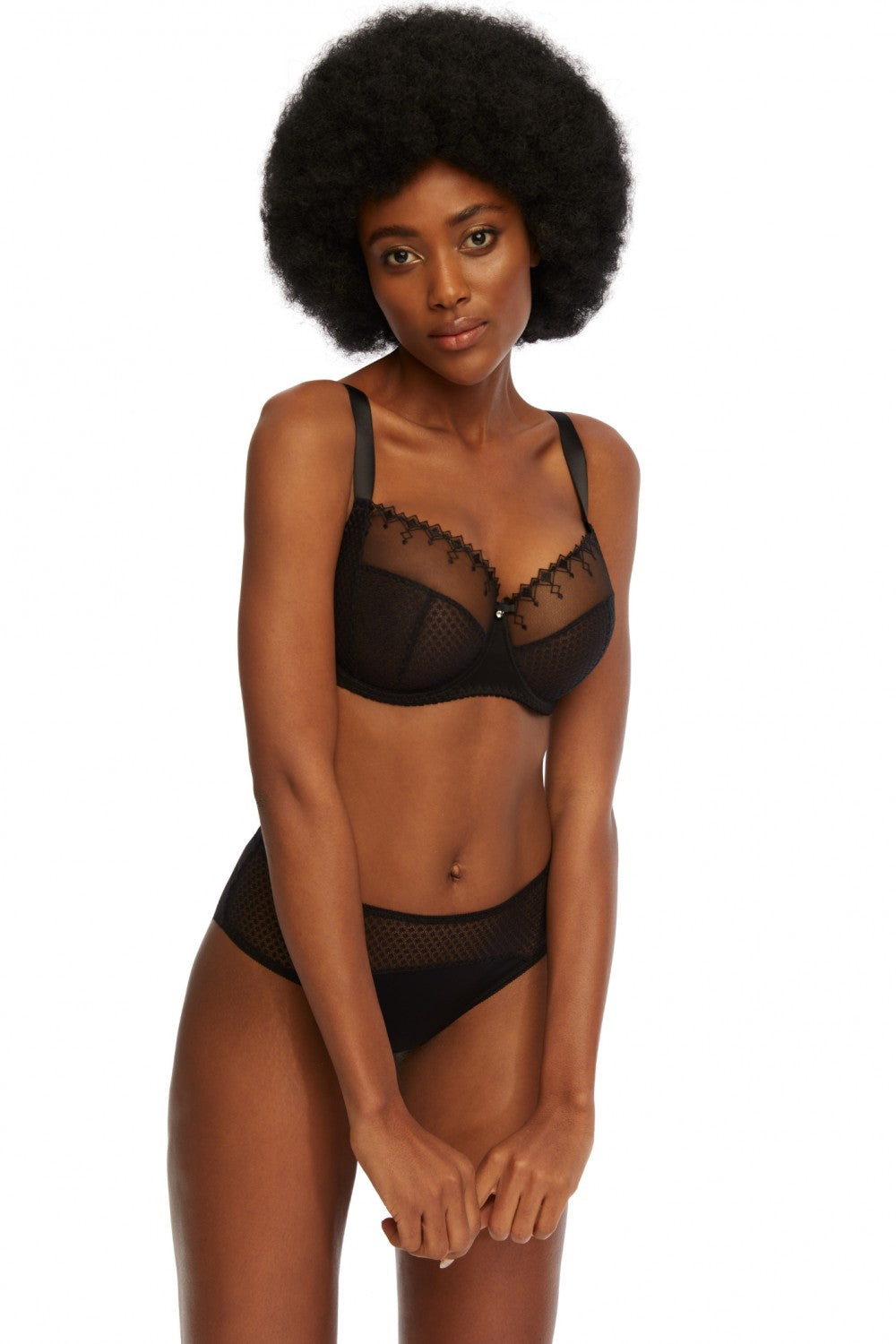 Мягкий бюстгальтер для пышной груди Michelle 343 black