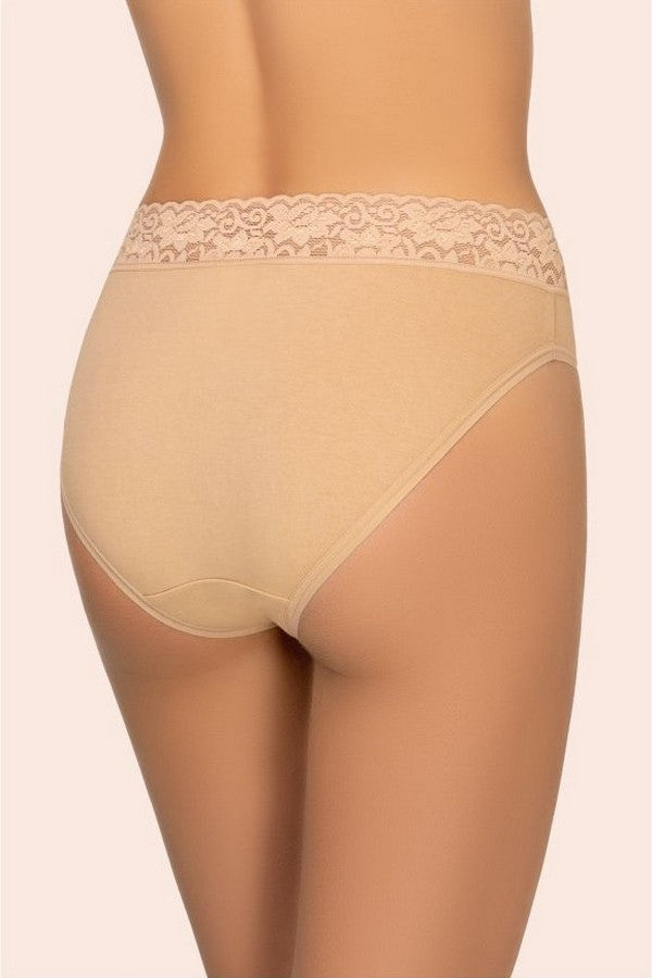 Хлопковые трусики слип 142 C Cotton (2 шт.) beige/beige