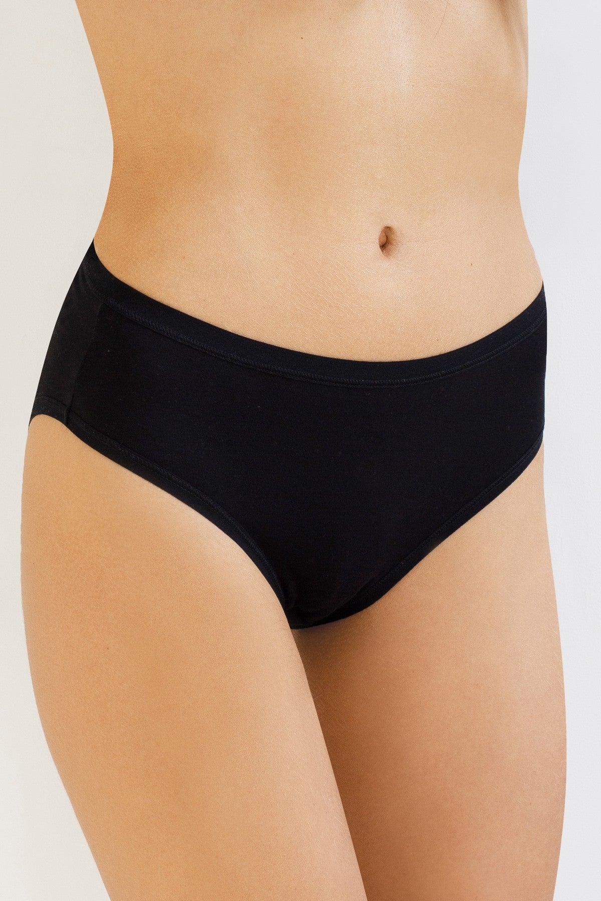 Хлопковые трусики слип 3146 С Cotton (2 шт.) black/black