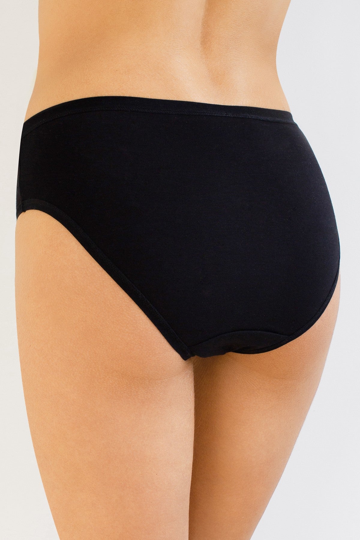 Хлопковые трусики слип 3146 С Cotton (2 шт.) black/black