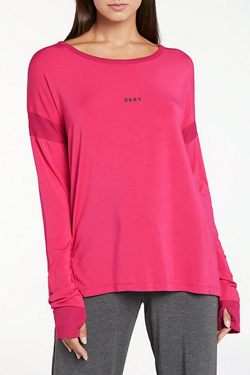 Лонгслив из модала с митенками YI3419263/613 cerise