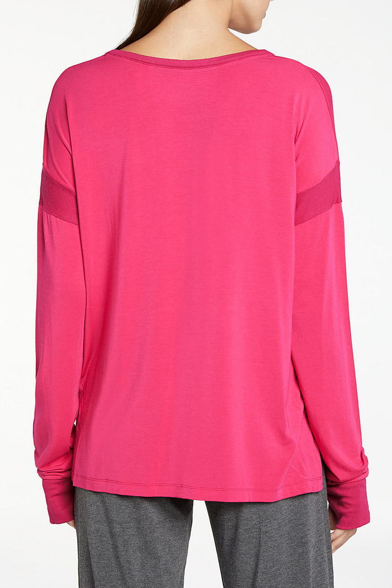 Лонгслив из модала с митенками YI3419263/613 cerise