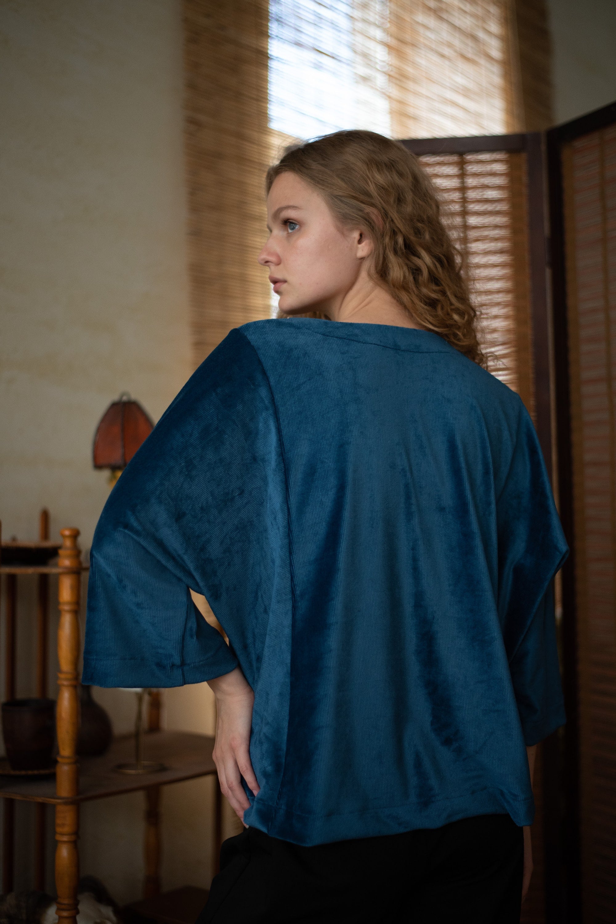 Велюровая кофта 019/3 denim