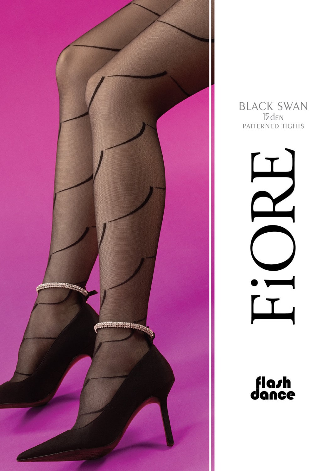 Колготки с принтом Black Swan G6081 15d