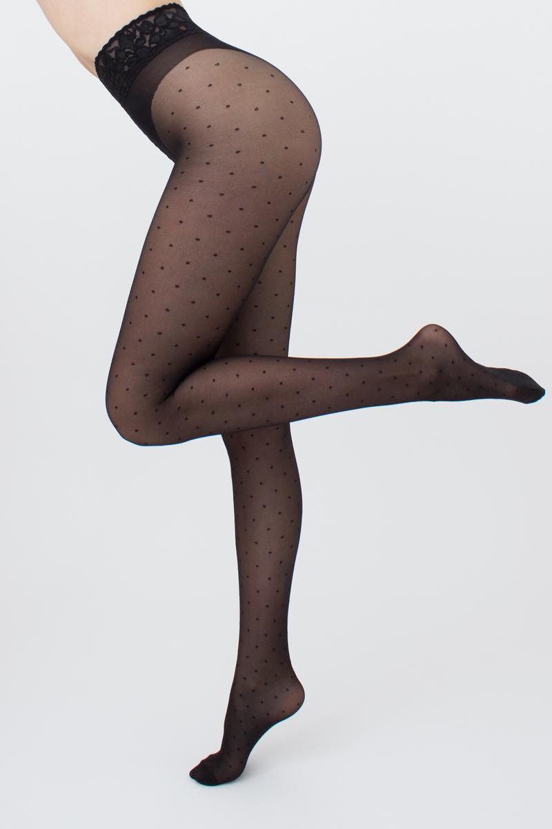 Колготки с кружевным поясом Amalia impresso 1 40d