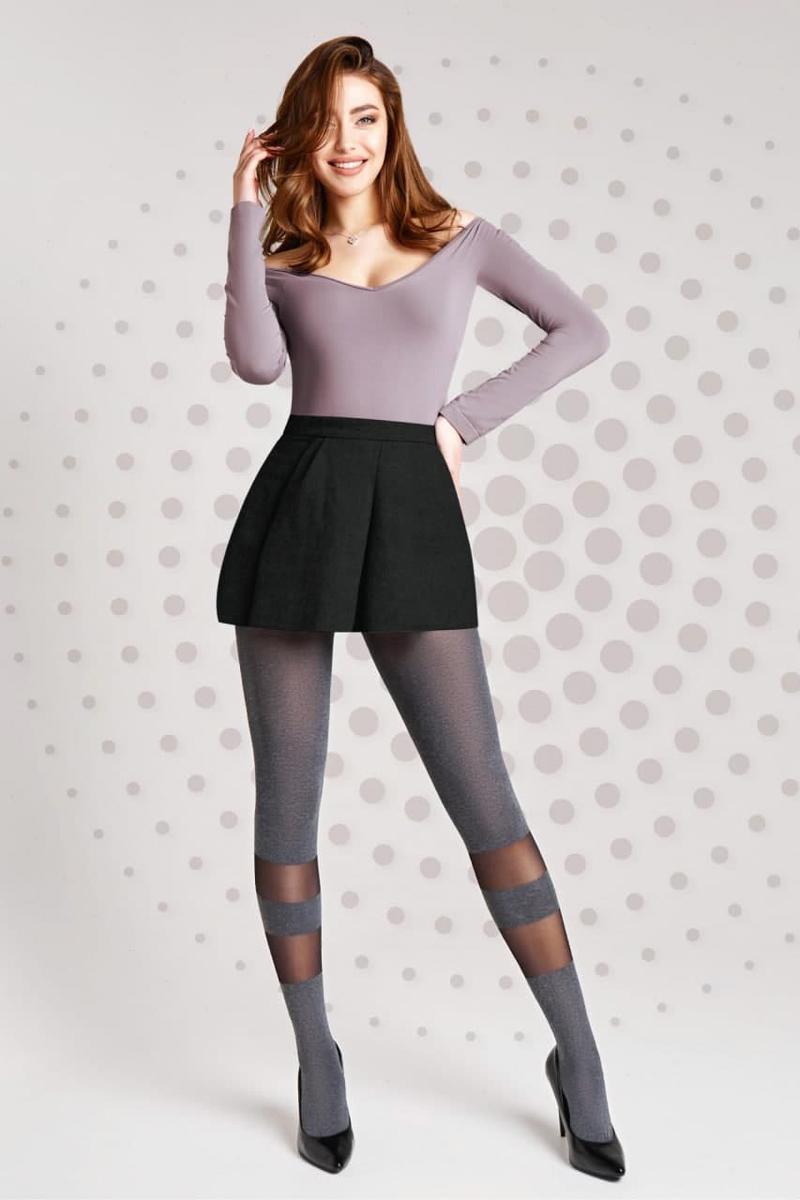 Меланжевые колготки с узором Miracle 2 40d