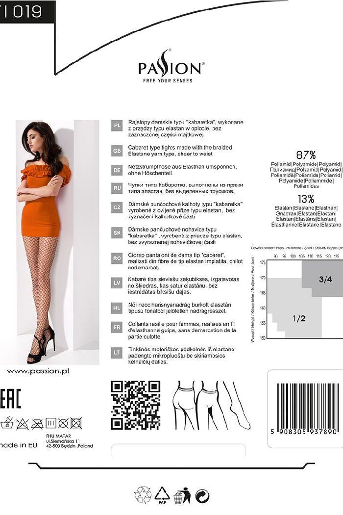 Колготки в сетку TI019