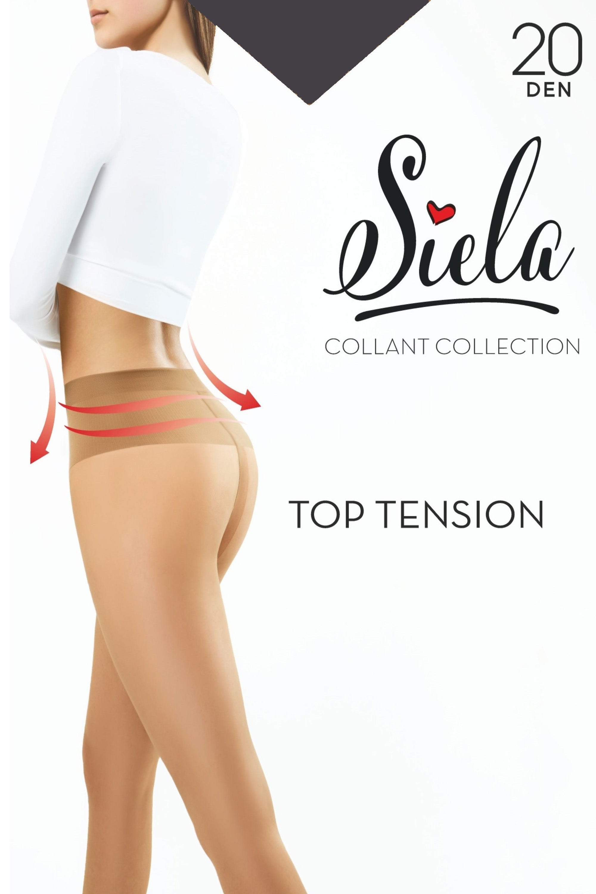 Заниженные колготки Top Tension 20d