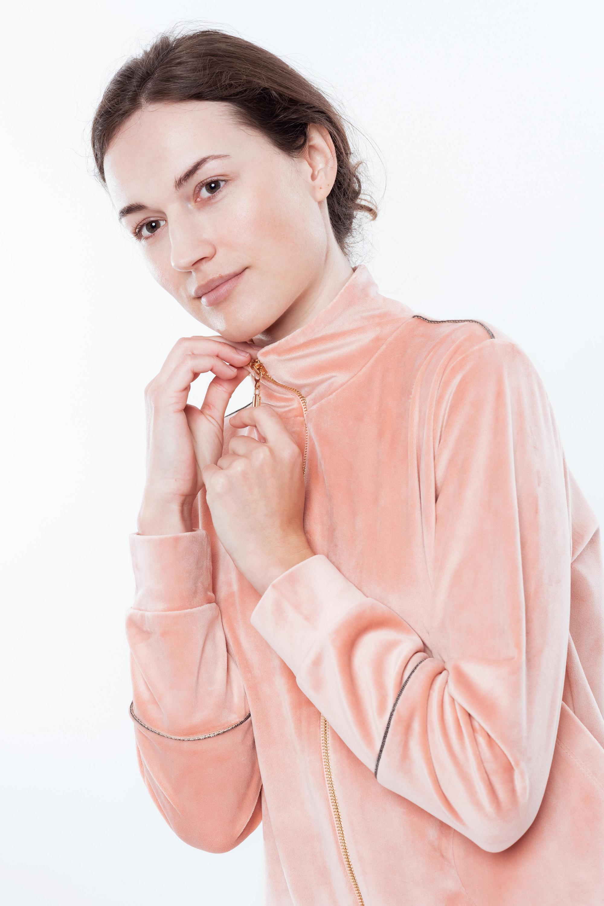 Велюровий комплект для дому 03127/1 salmon