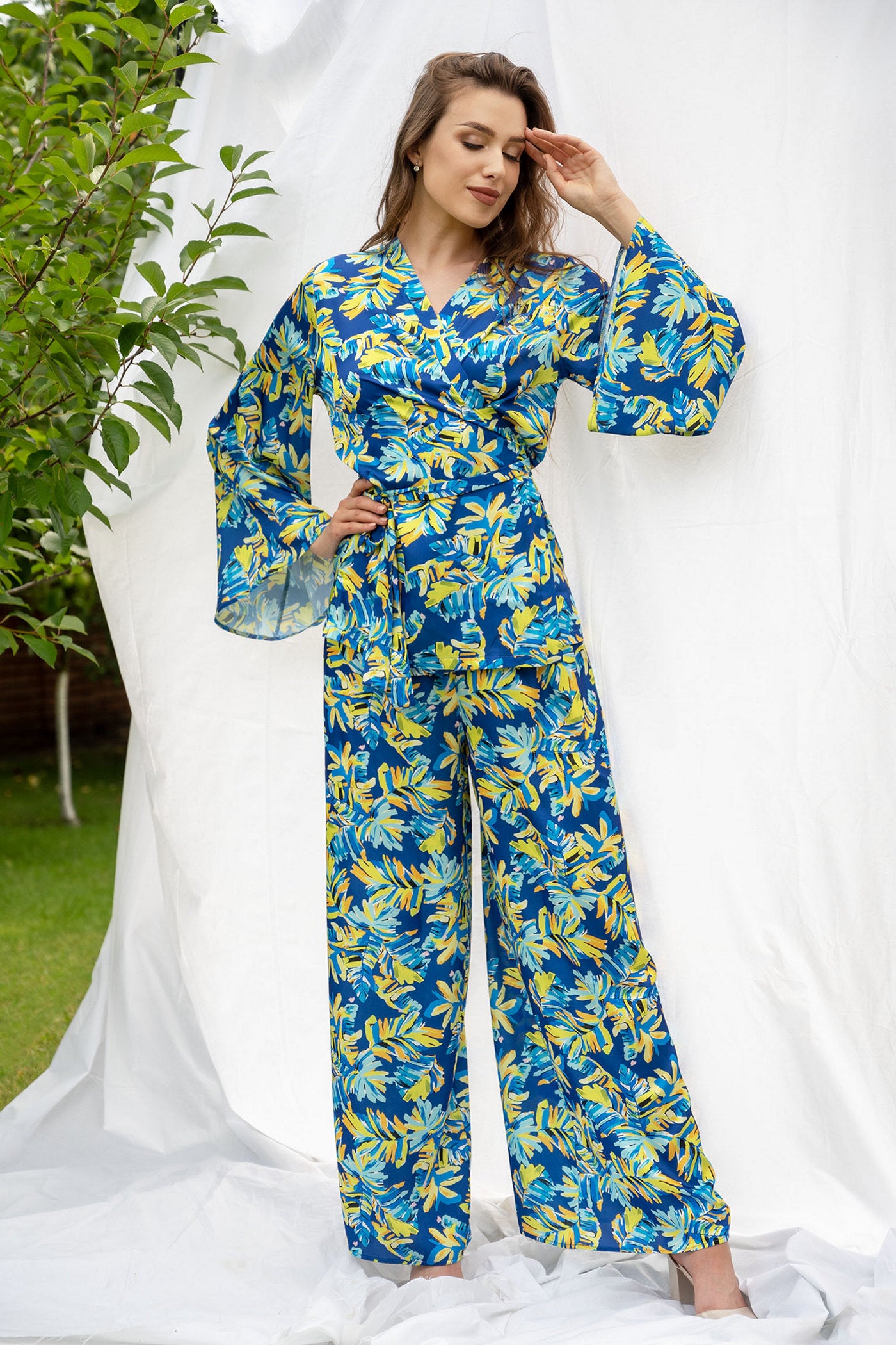 Комплект с принтом 2304 blue