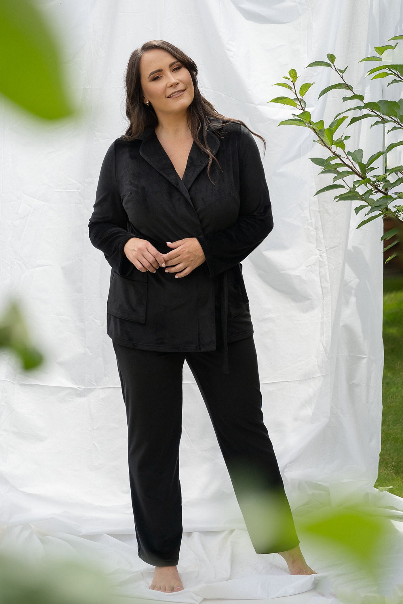 Велюровый комплект 2322 black