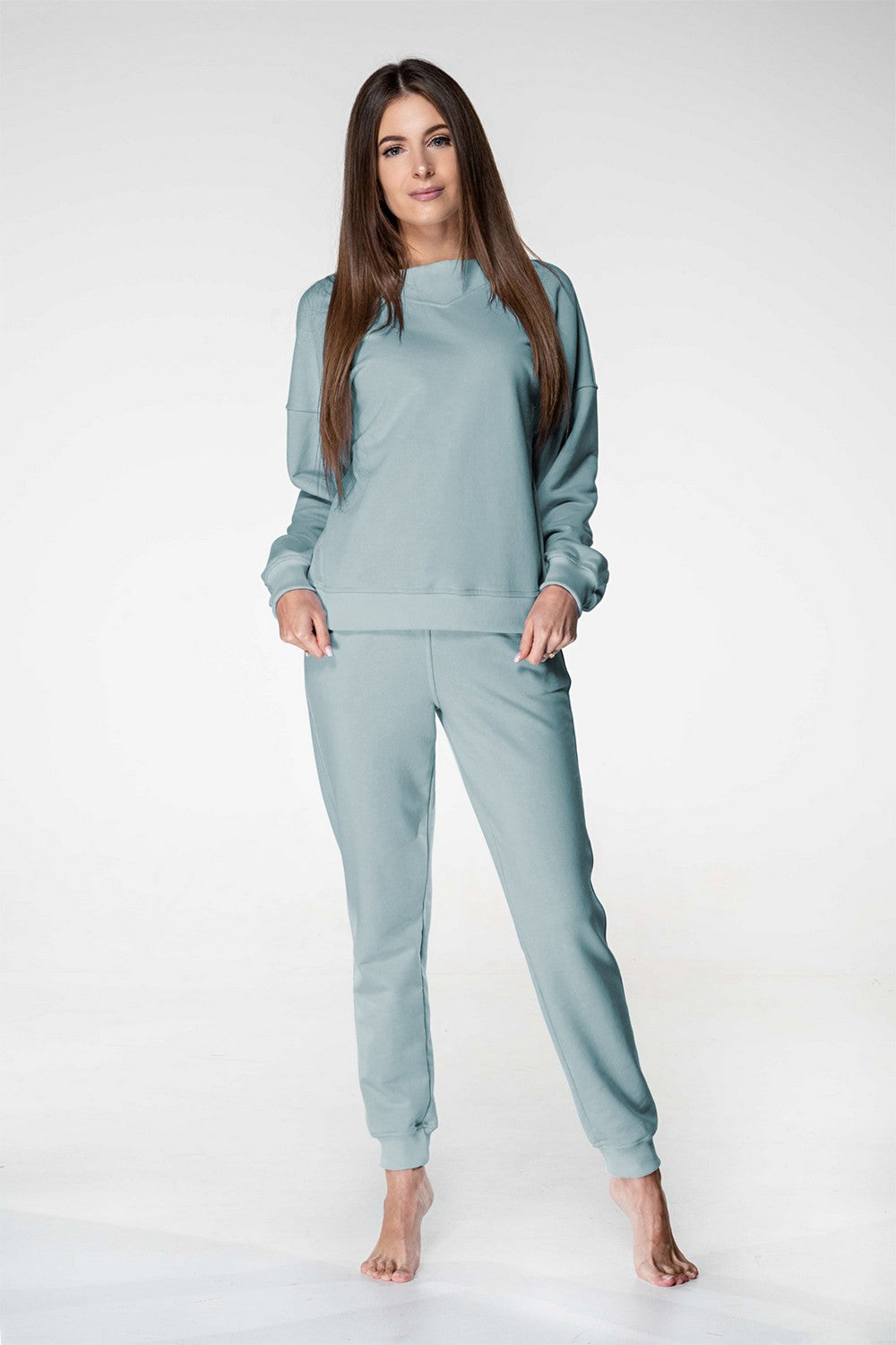 Хлопковый комплект с брюками 1118 olive