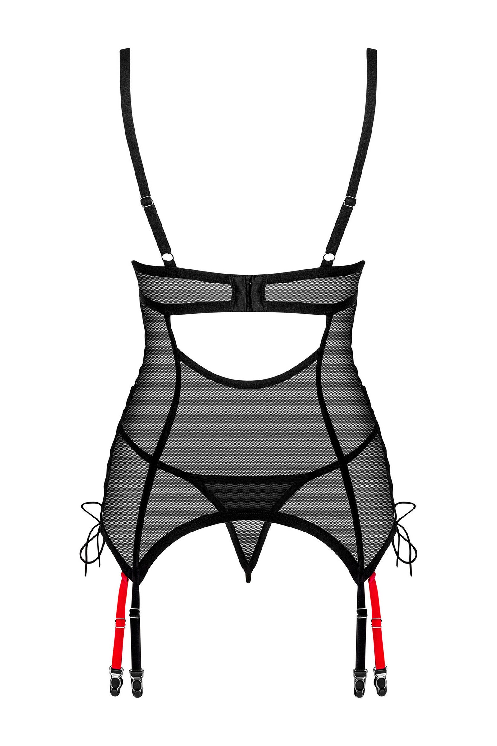 Прозрачный корсет с пажами Glandez