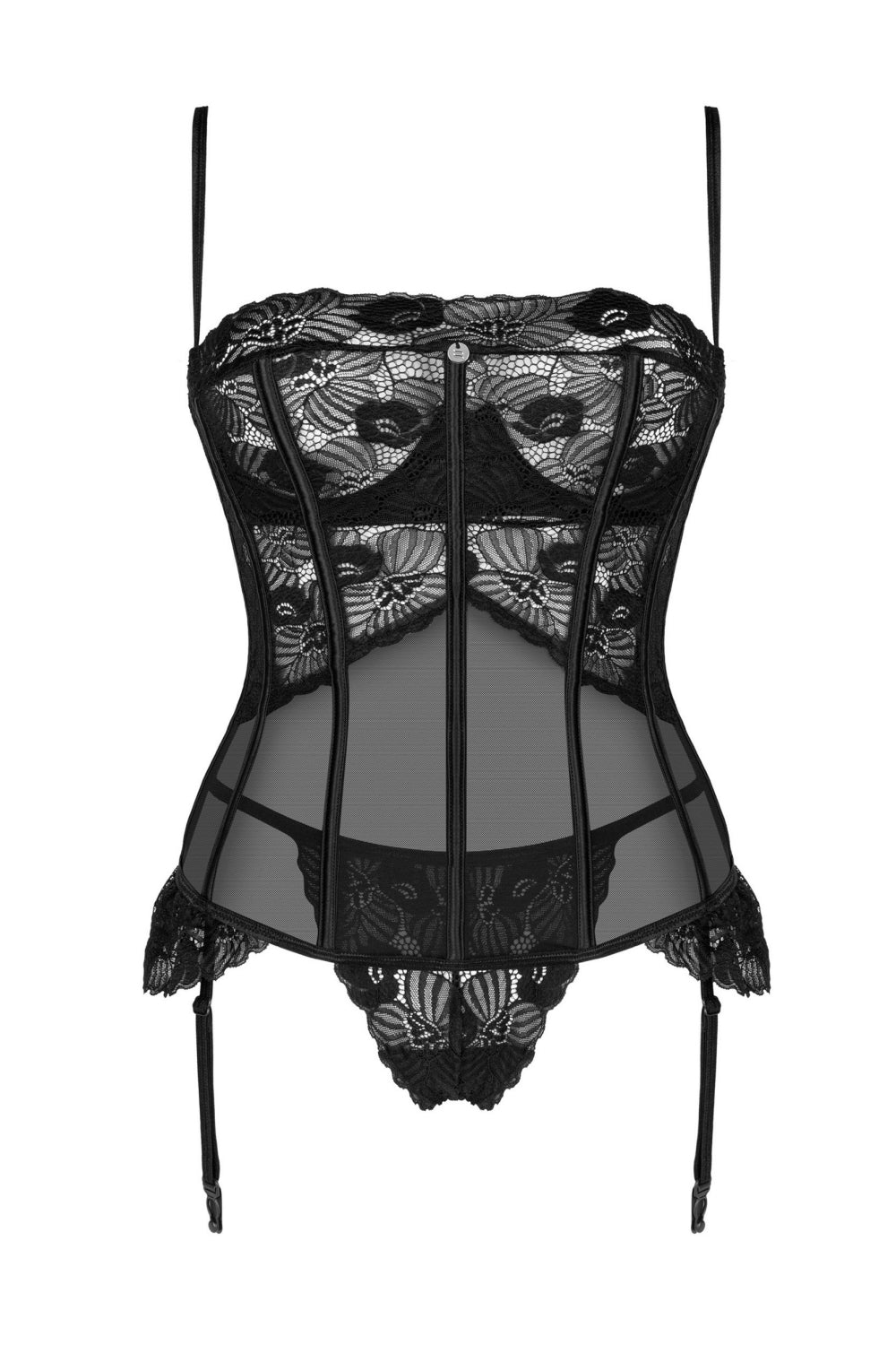Кружевной корсет с пажами Serena Love
