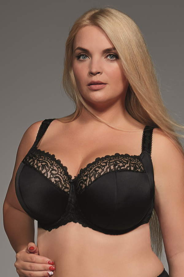 Полудублированный бюстгальтер с вышивкой Betty black