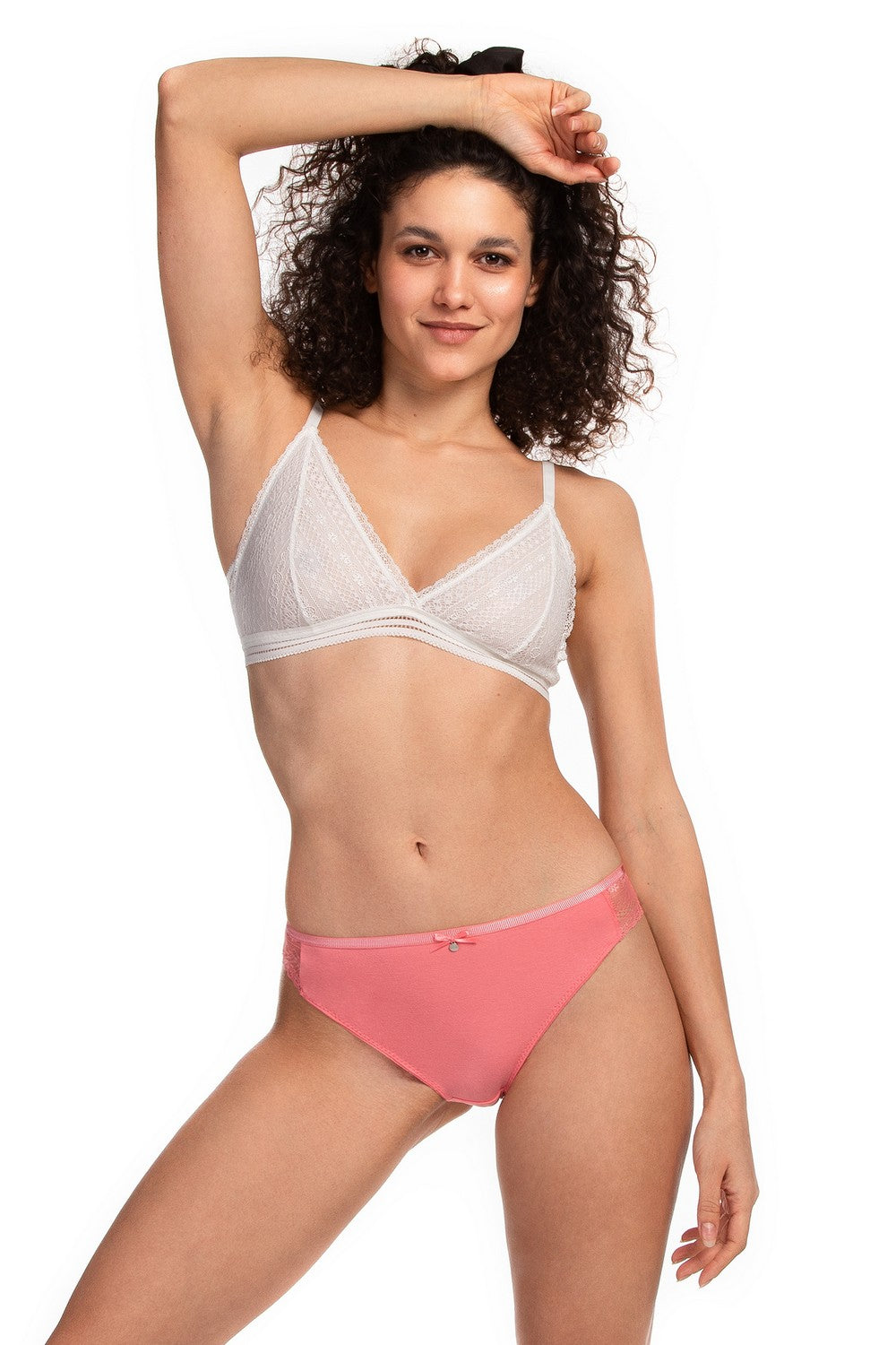 Хлопковые трусики слип с кружевом 1488MB (2 шт.)