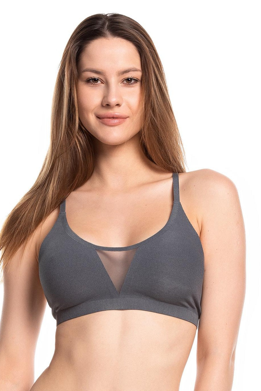 Бесшовный бра-топ POL5019TP-03 melange