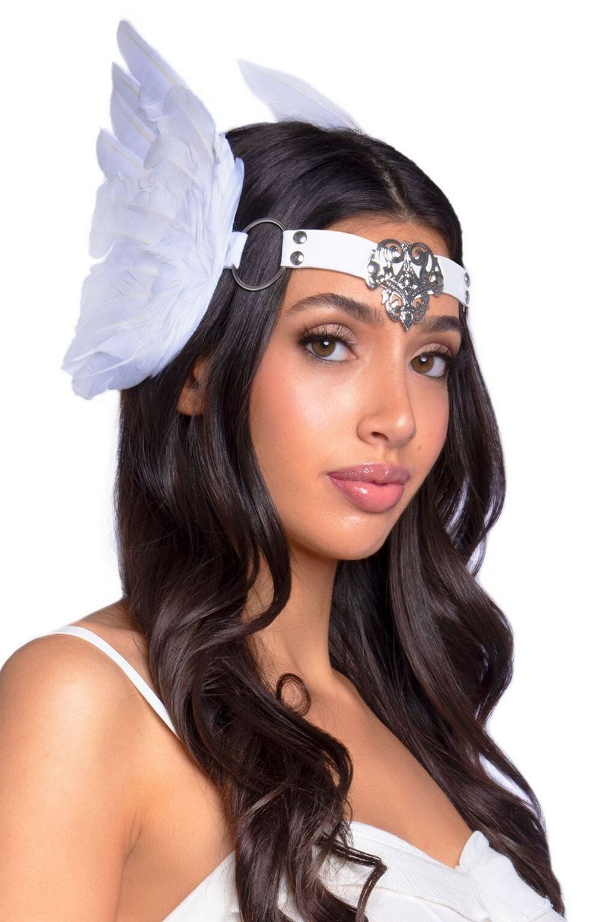 Повязка с крыльями Feather Headband white