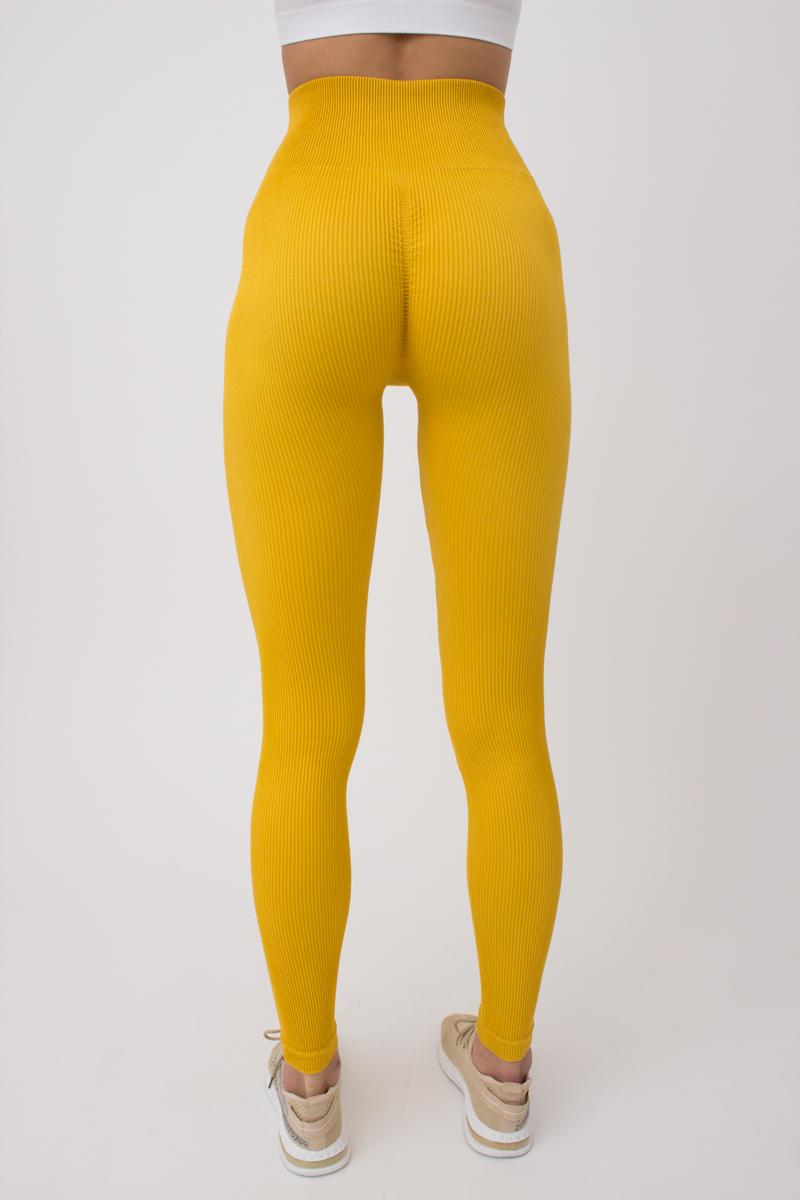 Бесшовные леггинсы в рубчик 1009878 Leggings Rib honey