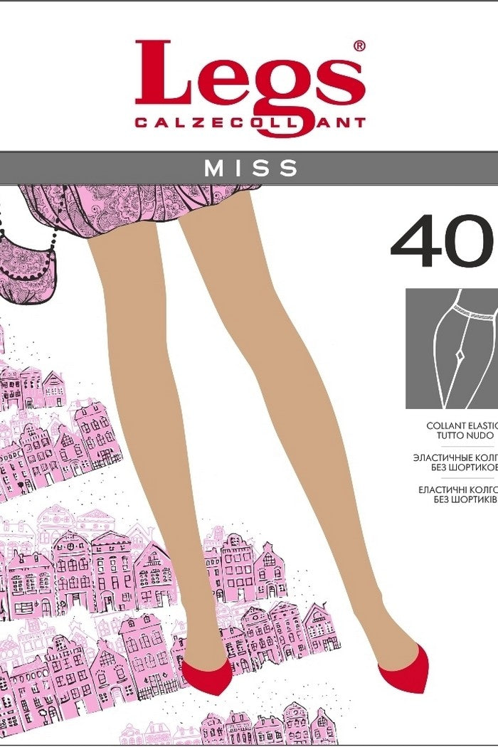 Прозрачные колготки без шортиков 111 Miss 40d