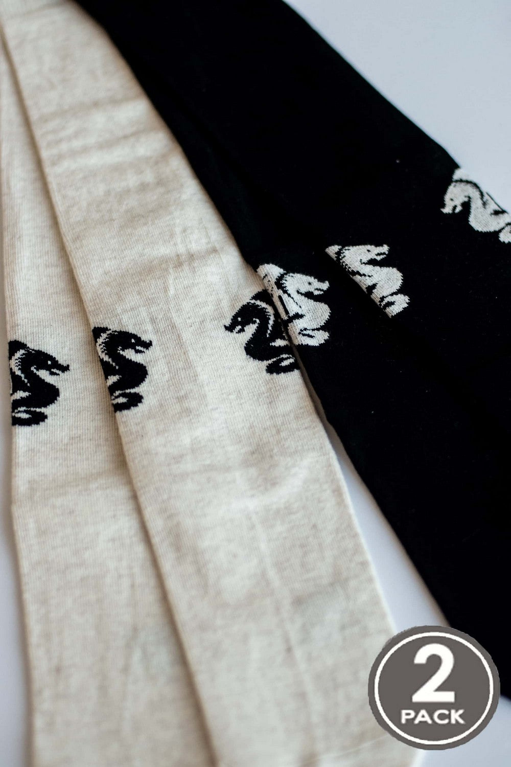 Хлопковые гольфы 126 Knee High (2 шт.) cream/black