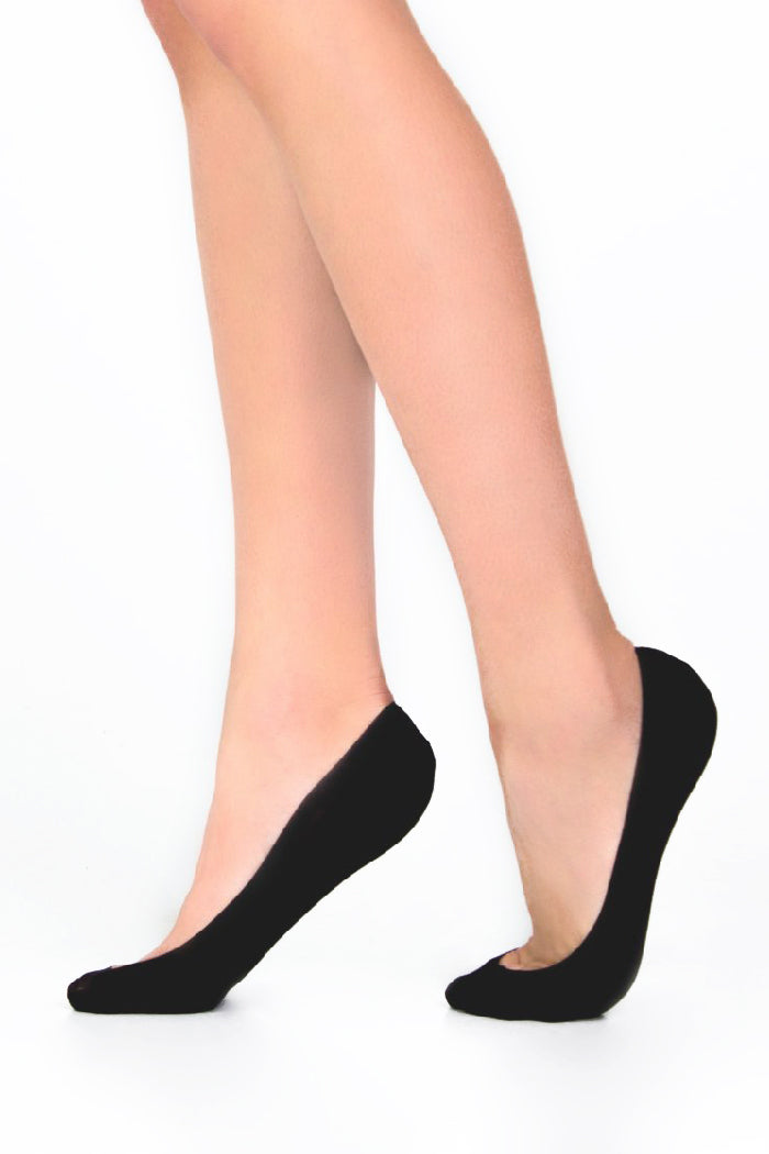 Бесшовные следки с силиконом 725 Laser Cut Silicone band Cotton