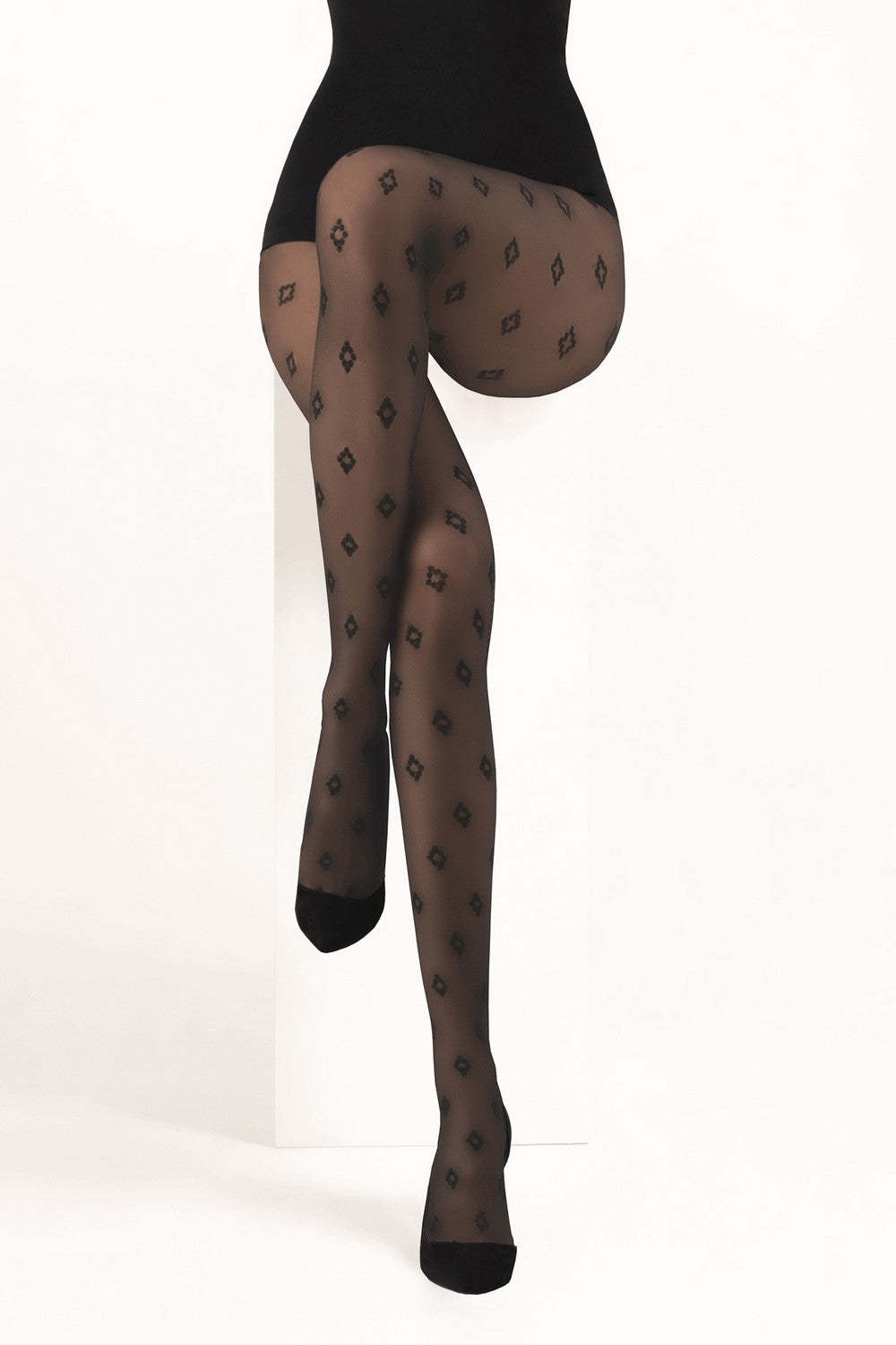 Колготки с ромбами L1901 Rombi Pois 20d