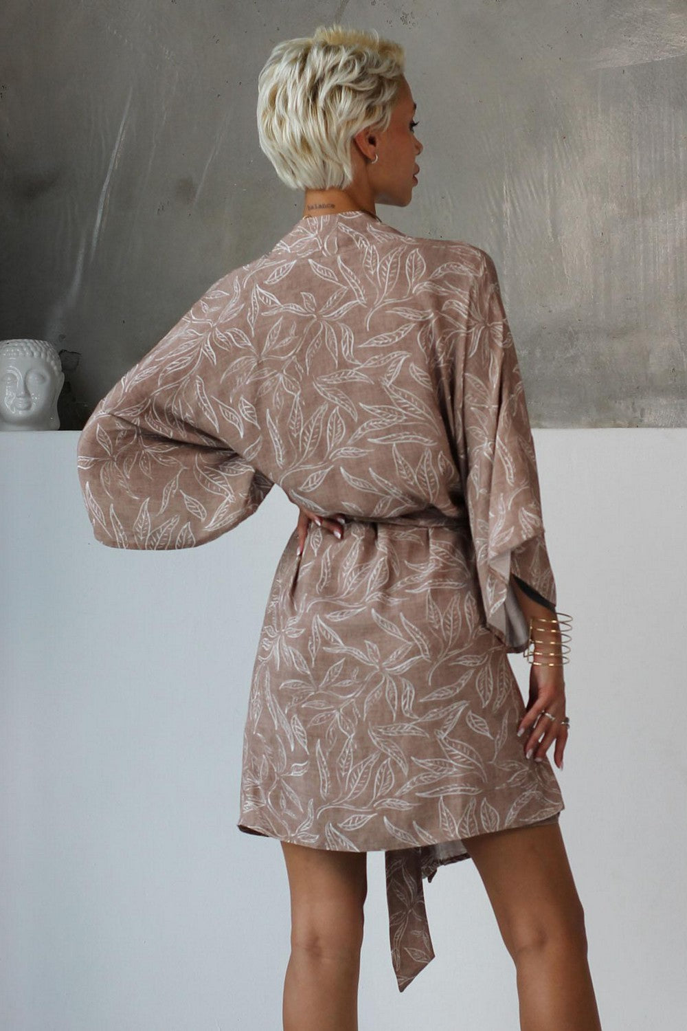 Халат с растительным принтом 1548/67008