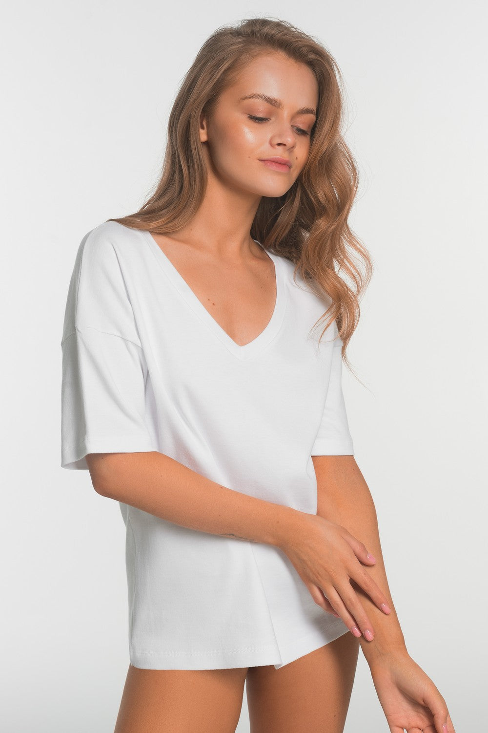 Бавовняна футболка оверсайз L018 Ariela