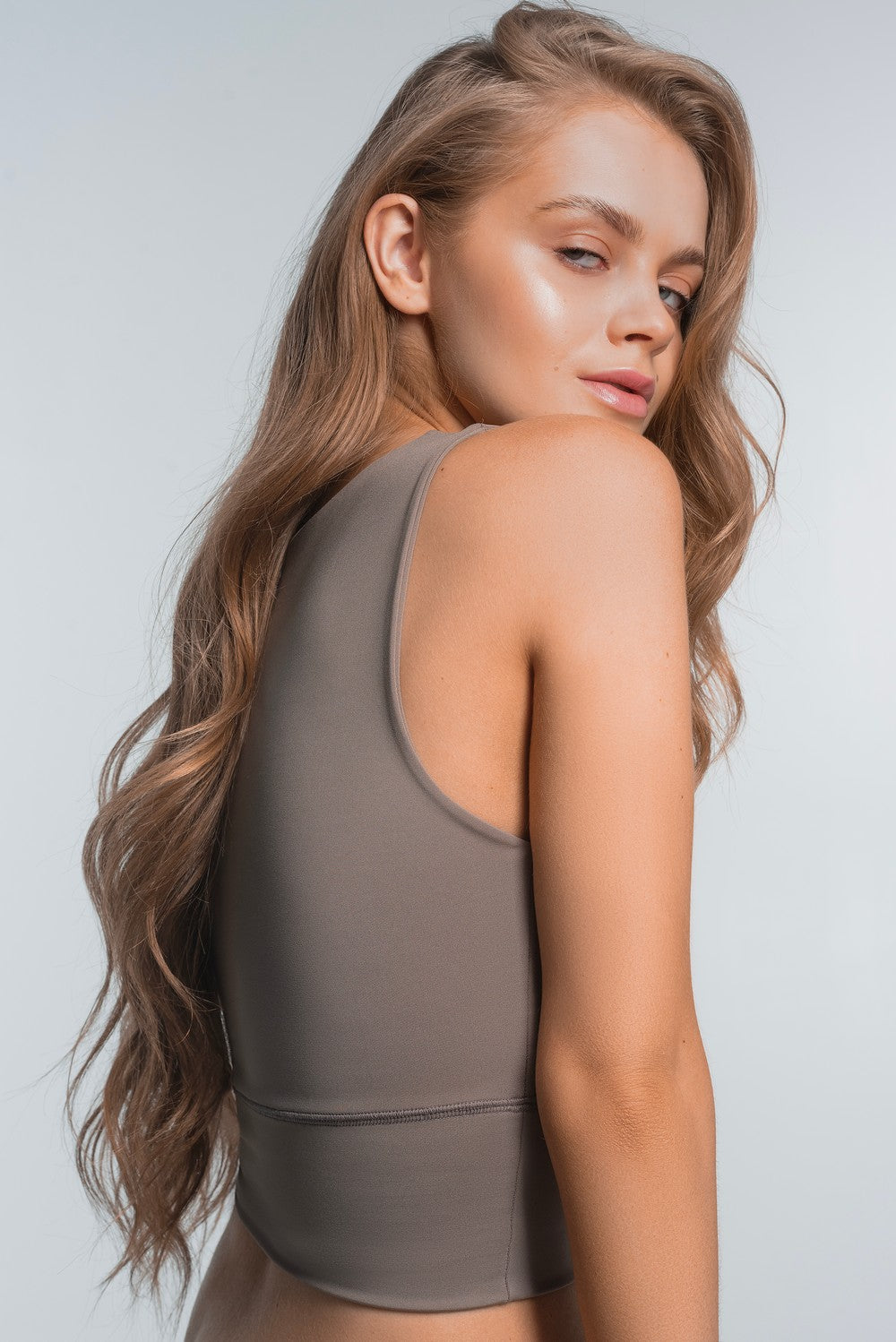 Спортивний топ з мікрофібри LS002t Rama taupe