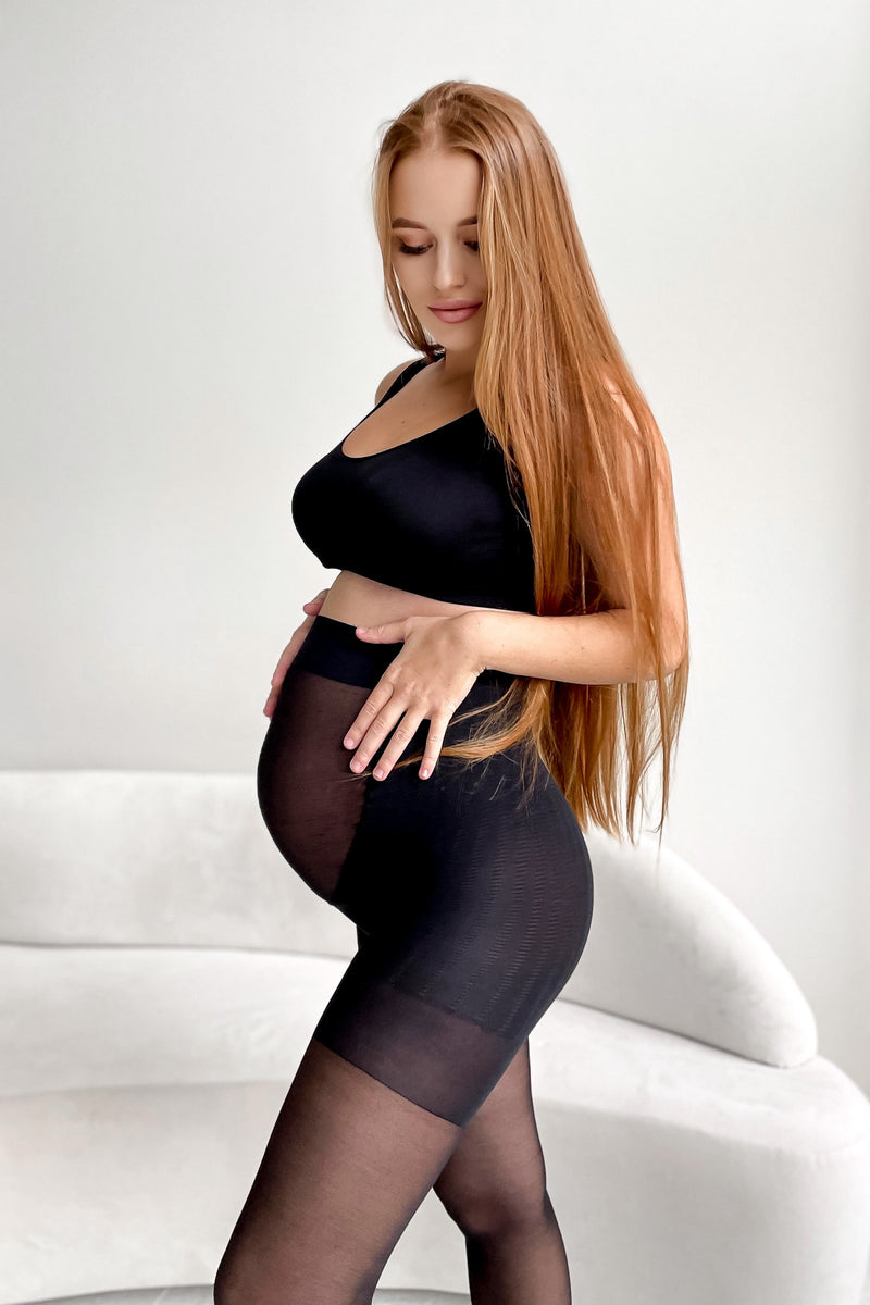 Тонкие колготки для беременных со вставкой на животе 540 (40 den)