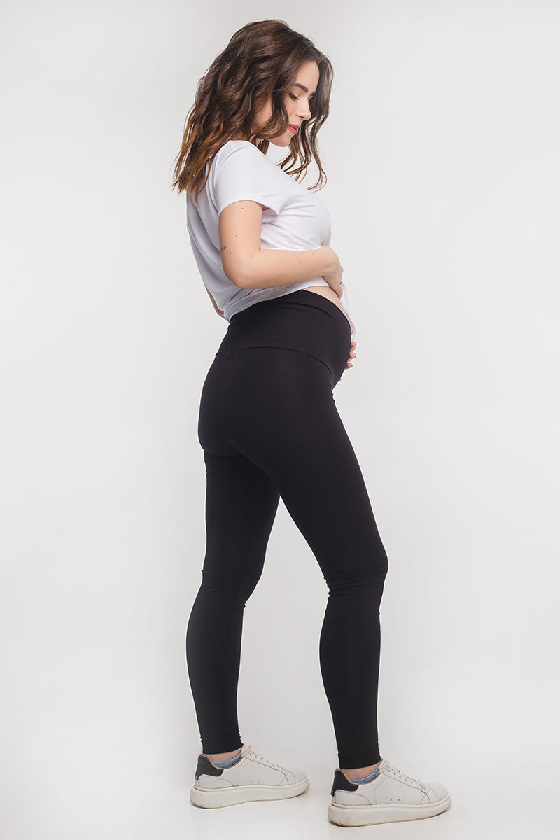 Хлопковые леггинсы для беременных 635