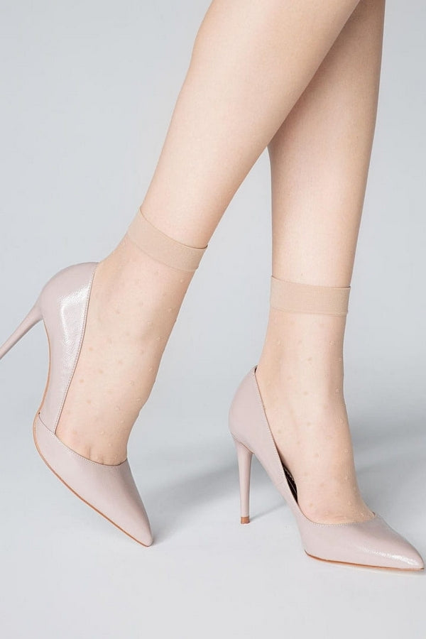 Прозрачные носки в горошек Forte SL 716