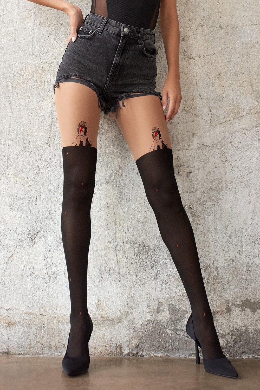 Колготки с имитацией чулок Queen