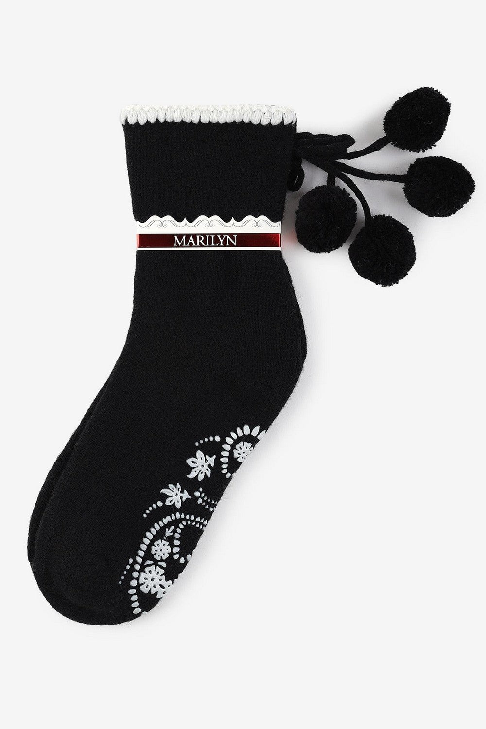 Теплые носки с помпонами X41 Angora ABS Terry