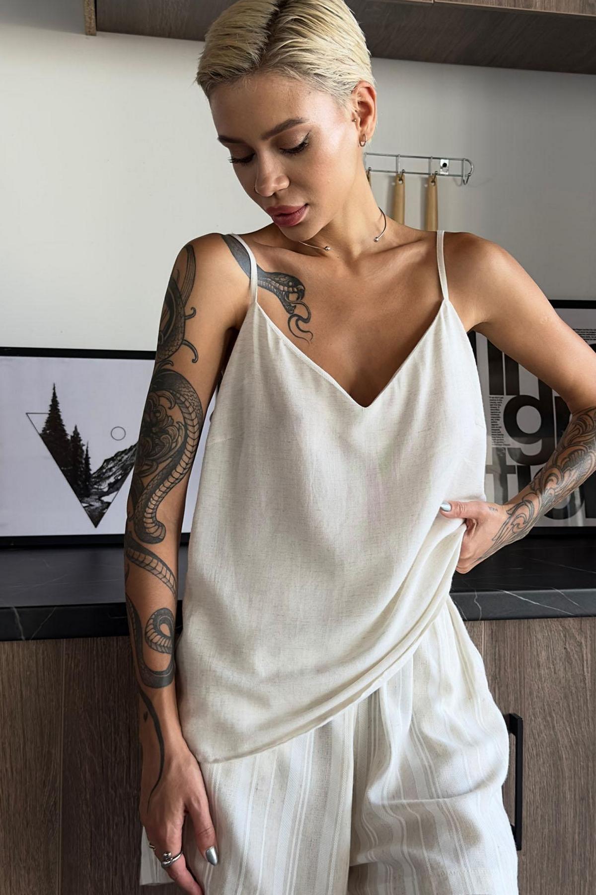 Пижамная майка из вискозы 1109/69013