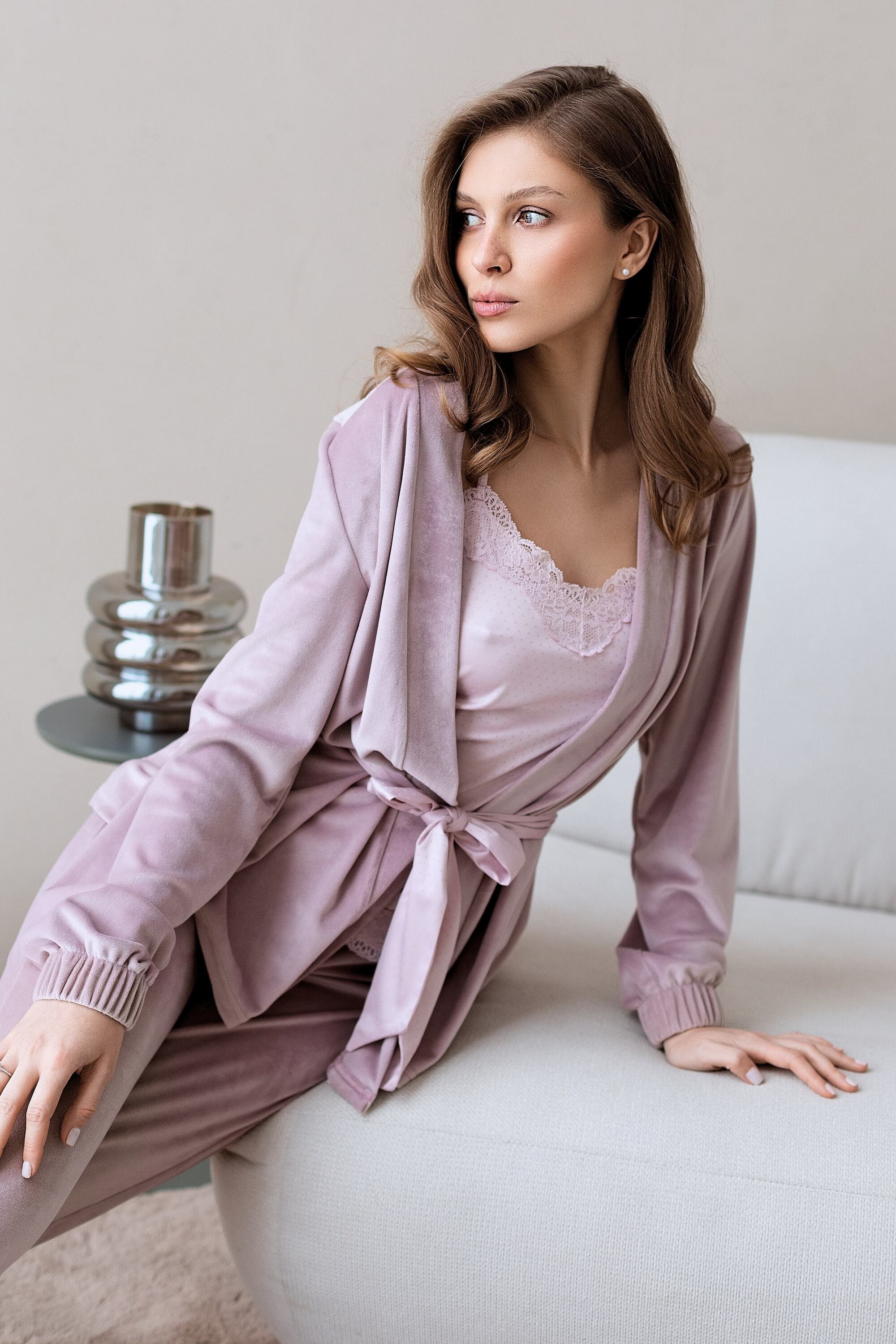 Пижамная майка SF-4610 Soft velour