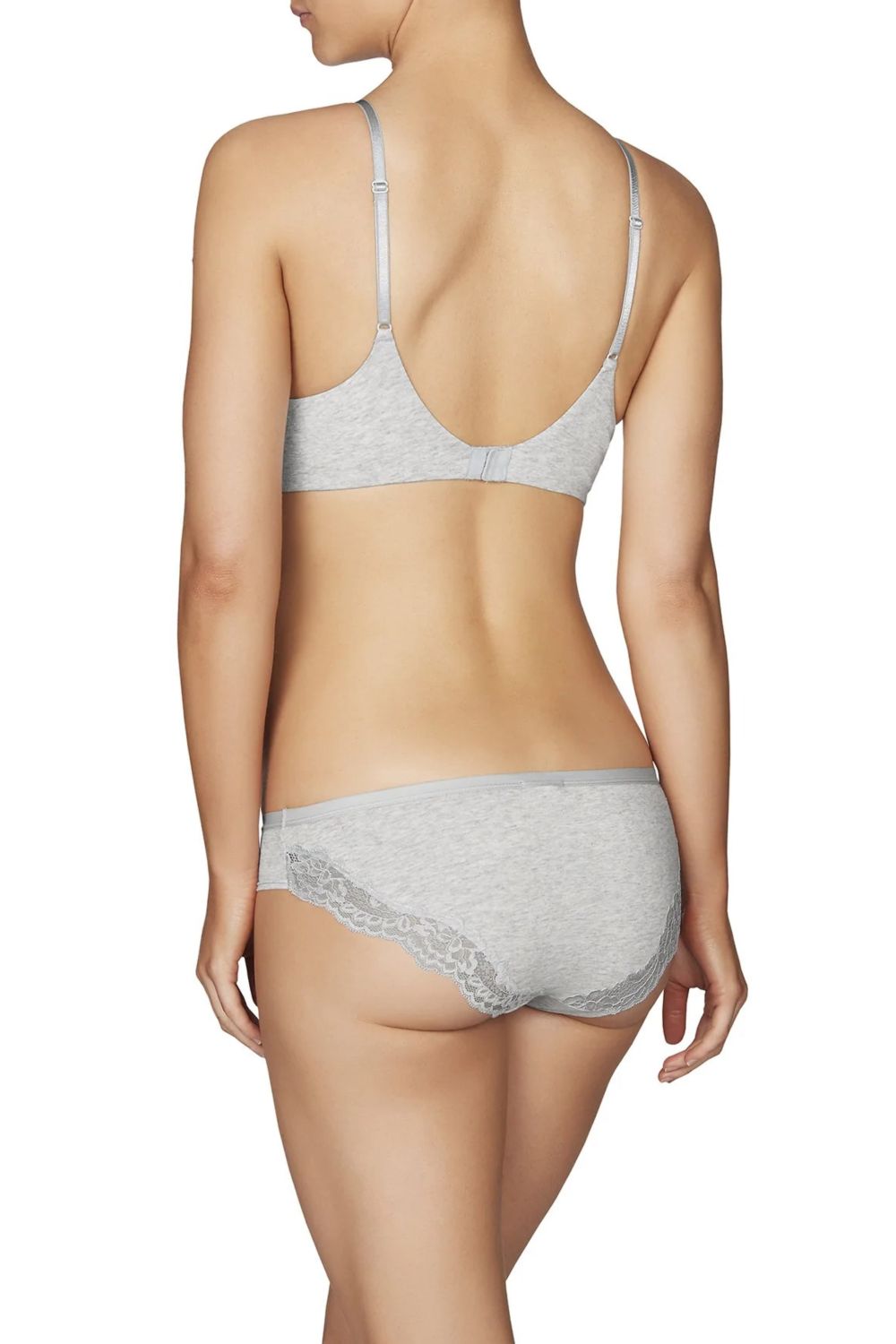 Гладкий хлопковый бюстгальтер Simply Me 2211612 gray